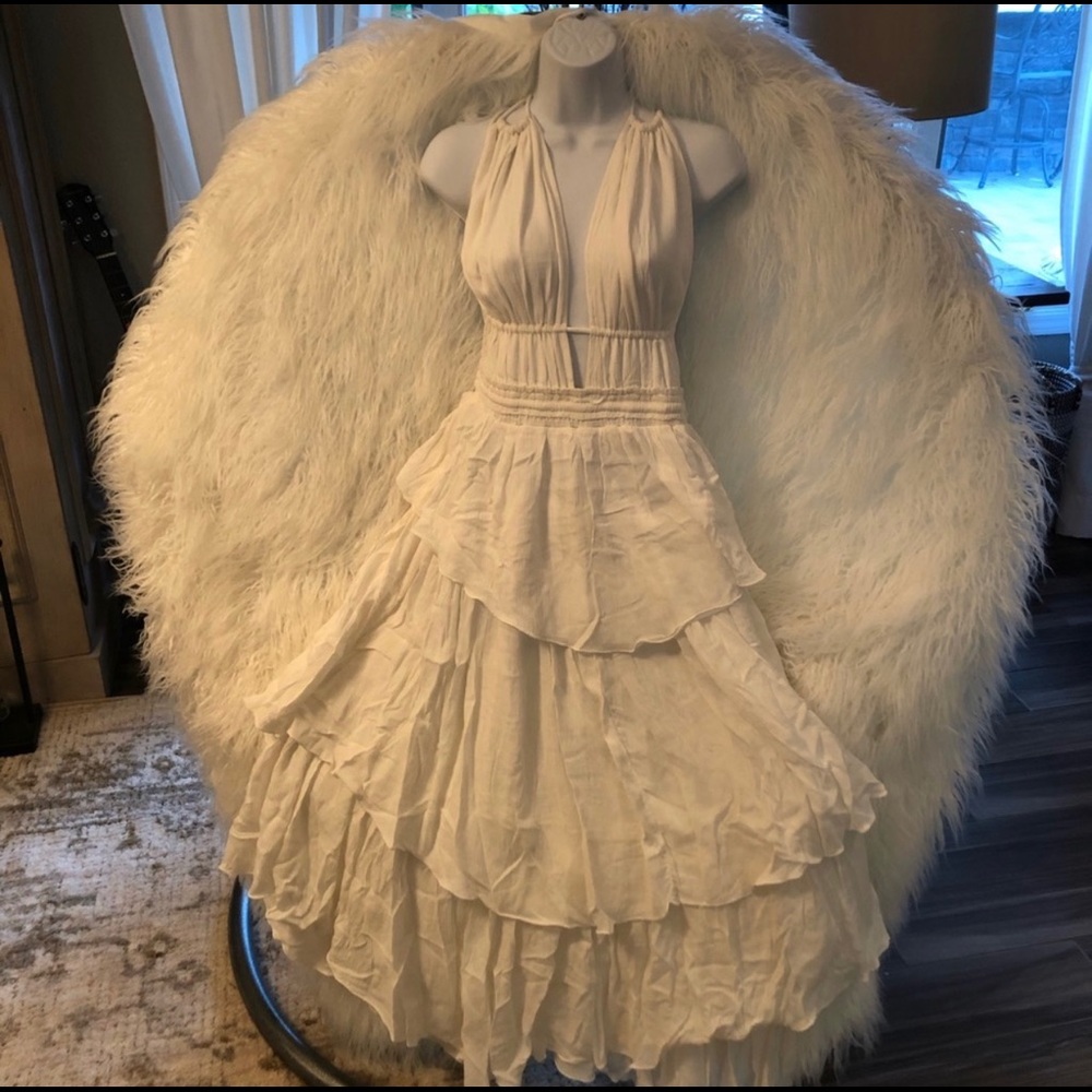 FREE PEOPLE Tiered Gauze Beach Gypsy Dress - Picture 5 of 5